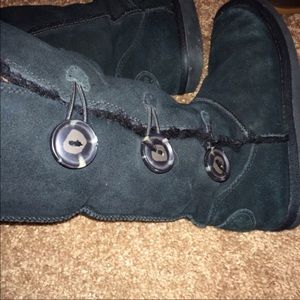 Black American eagle boots